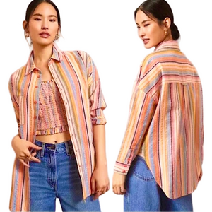 Pilcro striped Boyfriend shirt
